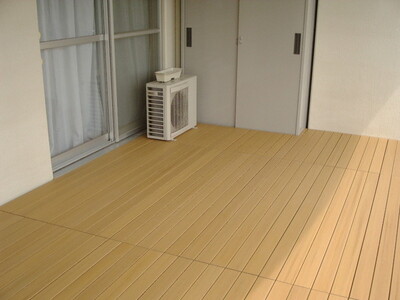 【ウッドデッキ】デッキオ90（450mm×900mm）オークライト /ベランダ バルコニー DIY アウトドア