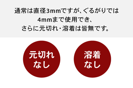 草刈り機 ナイロンコード ぐるがり 純正コード 4.0mm x 20m [ナゴシ 富山県 朝日町 34310465]
