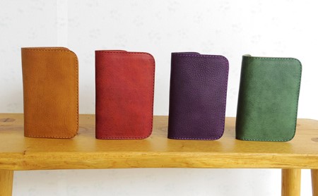 0130 ミドル財布（ホールドなし） サーモン [アトリエSASSA 富山県 朝日町 34310084] 10,220円