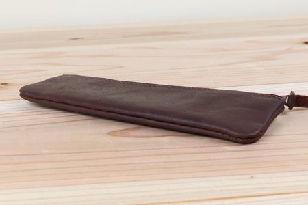 ペンケース ブラウン [アトリエSASSA 富山県 朝日町 34310058]