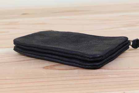 0194 おさいふポーチ ブラック [アトリエSASSA 富山県 朝日町 34310070]