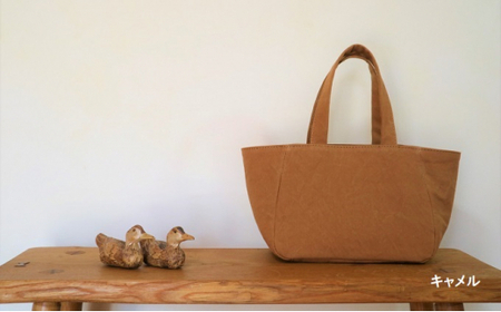 トートバッグ　S　キャメル [アトリエSASSA 富山県 朝日町 34310110]