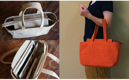 トートバッグ　M グレーベージュ [アトリエSASSA 富山県 朝日町 34310402]