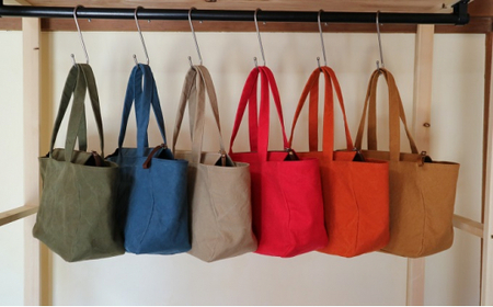 トートバッグ M キャメル [アトリエSASSA 富山県 朝日町 34310405