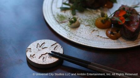 ジュラシック・パークコレクション「まるで発見された恐竜」カトラリーレスト3種ギフト