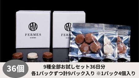 わんちゃん発酵健康おやつ【FERMES】 9種全部お試しセット36日分