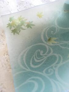 そめゆら お皿ペアセット 【桜と楓の流水】