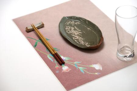 友禅シート ランチョンマット 【トルコキキョウ(ピンク)】