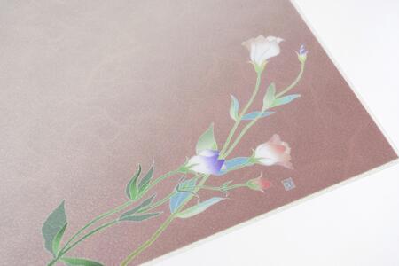 友禅シート ランチョンマット 【トルコキキョウ(ピンク)】