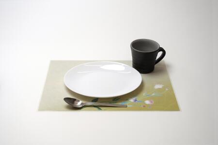 友禅シート ランチョンマット 【トルコキキョウ(イエロー)】