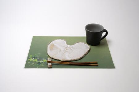 友禅シート ランチョンマット 【野ブドウ(グリーン)】