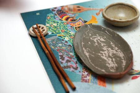 友禅シート　ランチョンマット　【武具】