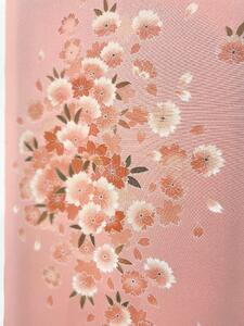 兼六園菊桜 手描加賀友禅染 帯