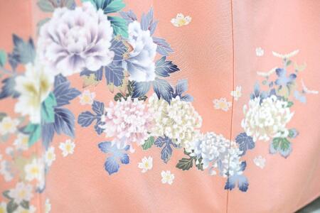 手描加賀友禅染 訪問着「花鳥諷詠」