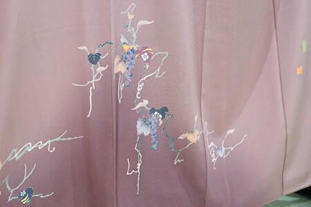 手描加賀友禅染 訪問着「山路」