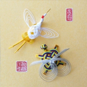 加賀水引 鶴亀の水引細工 額入り 石川県金沢市 ふるさと納税サイト ふるなび