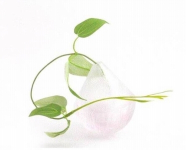 【ガラス】（ピンク）ころり 一輪挿し