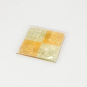 【金沢箔】箔ガラス「四角」