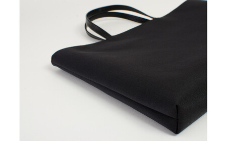 グログランバッグ横型・墨