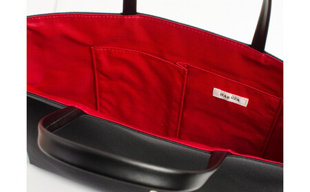 グログランバッグ横型・墨