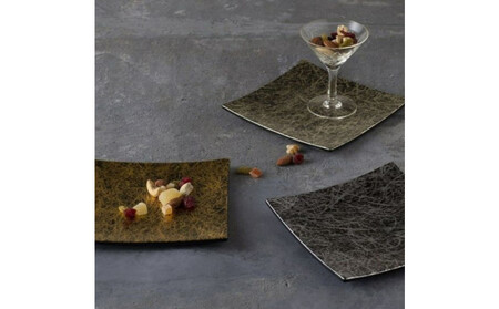 風まぜ雪・雲間の月影 小 ペア(金箔四号色)