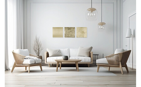 箔アートパネル 風まぜ雪 永遠色300