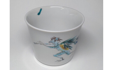 そばちょこ・小皿セット 河童の晩餐 大漁 九谷焼