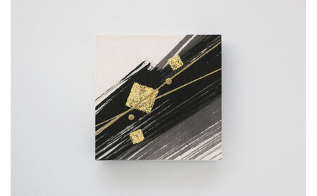 二俣和紙ミニアートパネル 15cm角サイズ（金沢産 本金箔 使用）