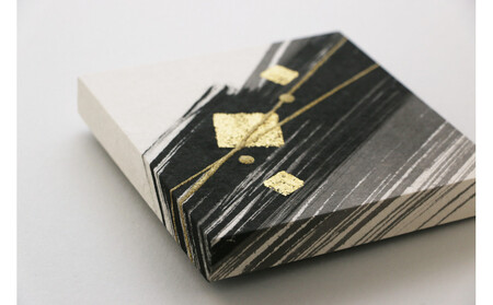 二俣和紙ミニアートパネル 15cm角サイズ（金沢産 本金箔 使用）