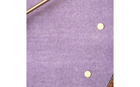 はなもっこ 掛時計 藤紫　ブラウン