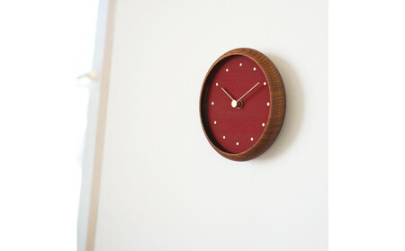 はなもっこ 掛時計 辰砂　ブラウン
