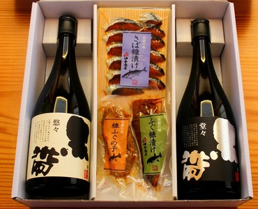 「黒帯」飲み比べ 金沢銘酒おつまみコラボセット