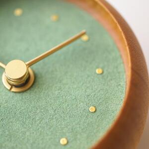 はなもっこ 置時計 緑瑪瑙　プレーン