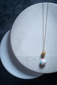 てまりふ×金沢箔ゴールド水引ピアスとネックレスのセット