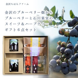 金沢のブルーベリー畑から ブルーベリーと石川果実のスイーツ&ハーブティー ギフト6点セット
