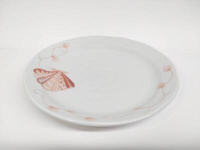 5号皿揃 赤絵 海のいきもの 九谷焼