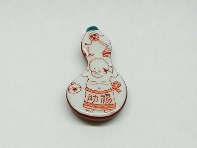 箸置セット 赤絵人物 福徳 九谷焼