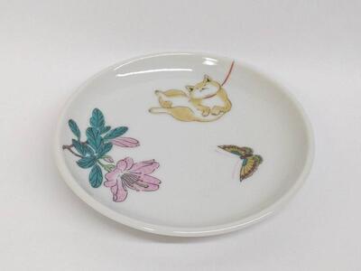 豆皿セット ワンちゃんのお散歩 九谷焼