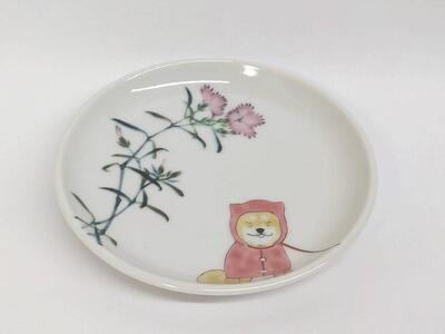 豆皿セット ワンちゃんのお散歩 九谷焼