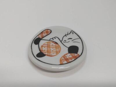 箸置セット まんまる猫 九谷焼
