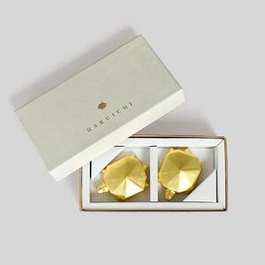 【箔一】吉祥　金の亀箸置き(2個)