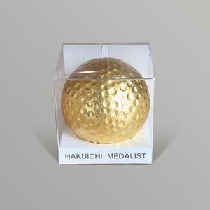 【箔一】 金箔 ゴルフボール メダリスト (金) 3個セット 金沢箔 金箔使用 ゴルフグッズ 記念品 お土産
