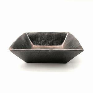 花をみずみずしく長持ち!銅合金製 針のない剣山と金属釉 水盤のセット(Petal Sサイズ)