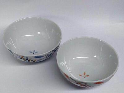 組飯碗 南天 九谷焼