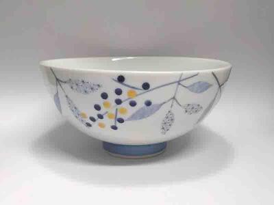 組飯碗 南天 九谷焼
