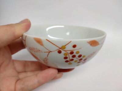 組飯碗 南天 九谷焼