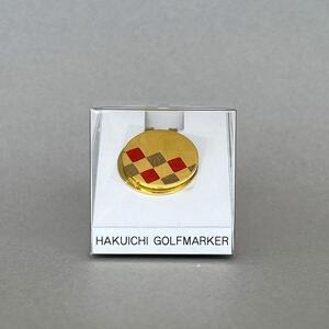 金箔 ゴルフマーカー (市松) 金沢箔 金箔使用 ゴルフグッズ 記念品 お土産
