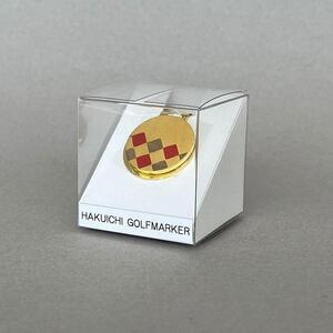 金箔 ゴルフマーカー (市松) 金沢箔 金箔使用 ゴルフグッズ 記念品 お土産