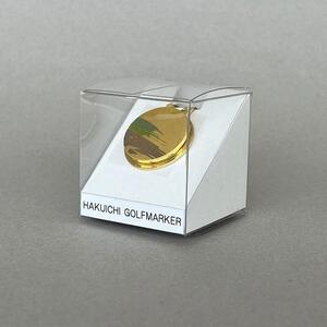 金箔 ゴルフマーカー (刷毛目) 金沢箔 金箔使用 ゴルフグッズ 記念品 お土産