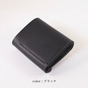 最小サイズ・折りたたみ財布(ブラック)【1468177】